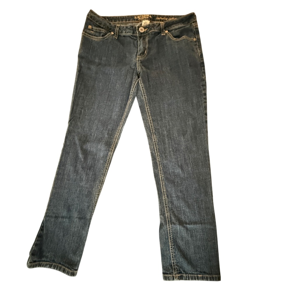 Arizona Jean Co Womens Favorite Skinny Jeans Dark Wash Size 13 Short